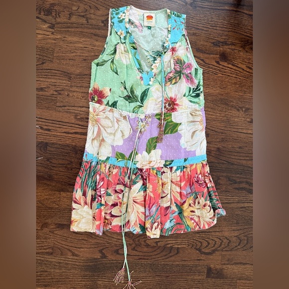 FARM RIO Floral Sleeveless mini dress size XS - Picture 2 of 4